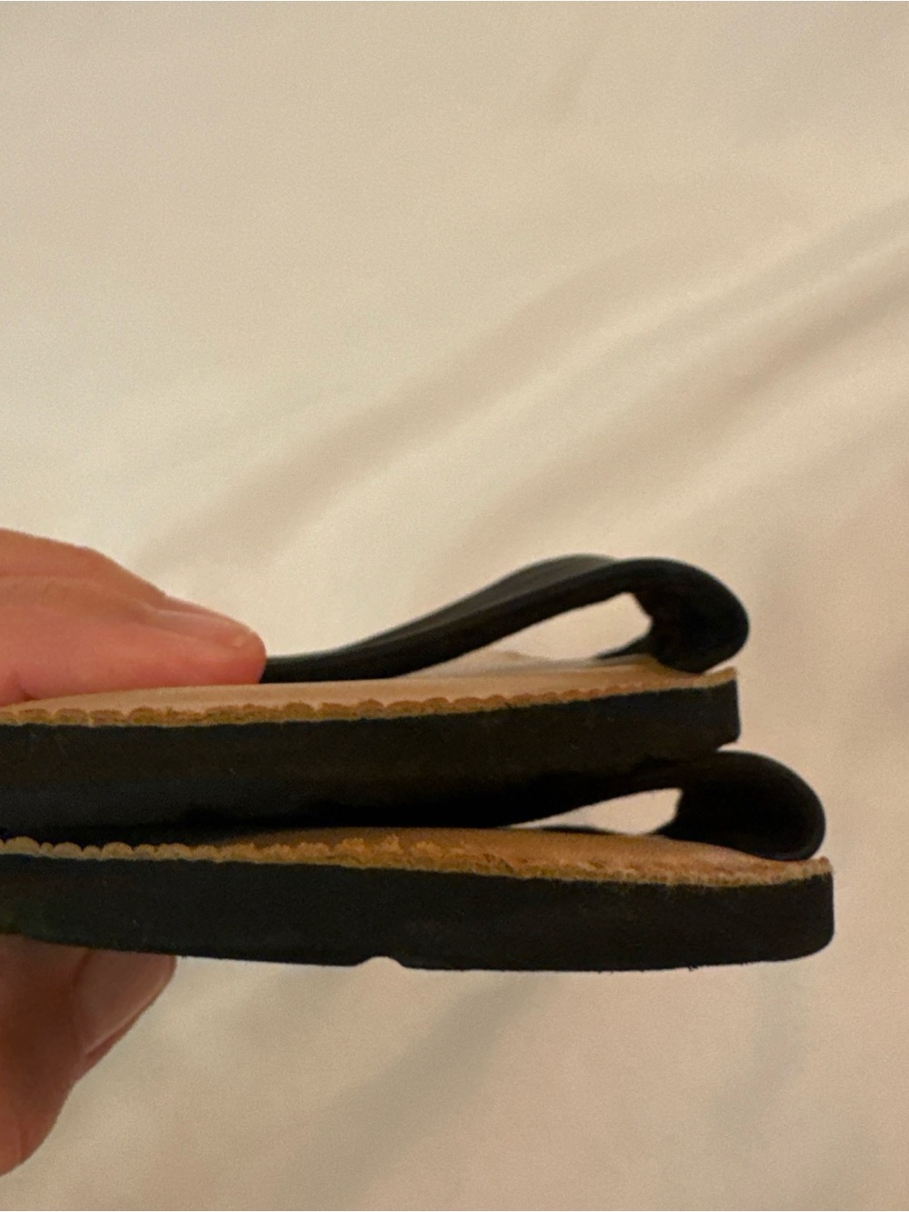 Volcom Black Slide Sandals with Tan Footbed - Picture 8 of 9